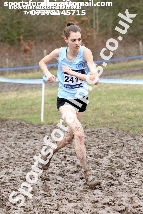 Womens under-20s 2018 British Inter Counties Cross Country Champs., Prestwold Hall, Loughborough. Photo: David T. Hewitson/Sports for All Pics